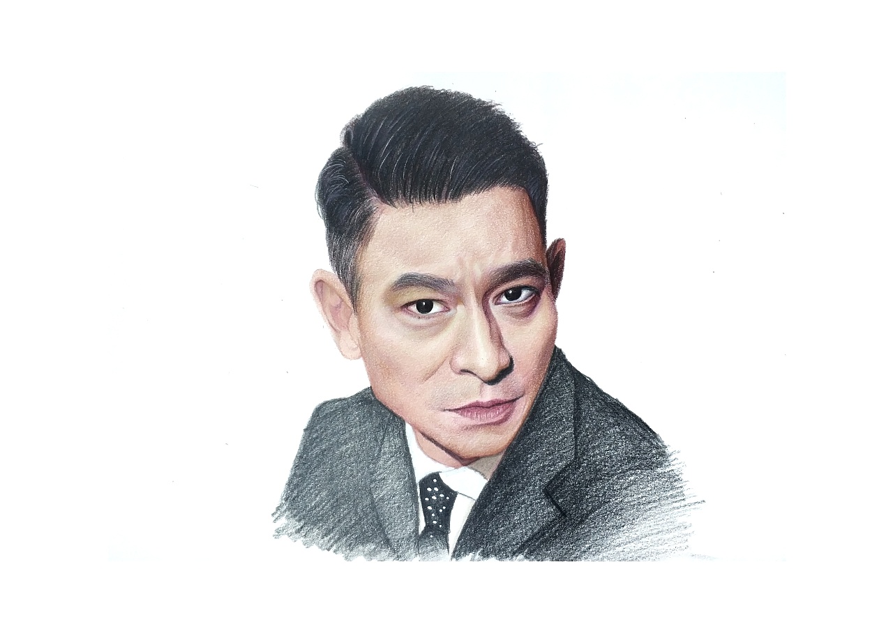 彩铅手绘刘德华