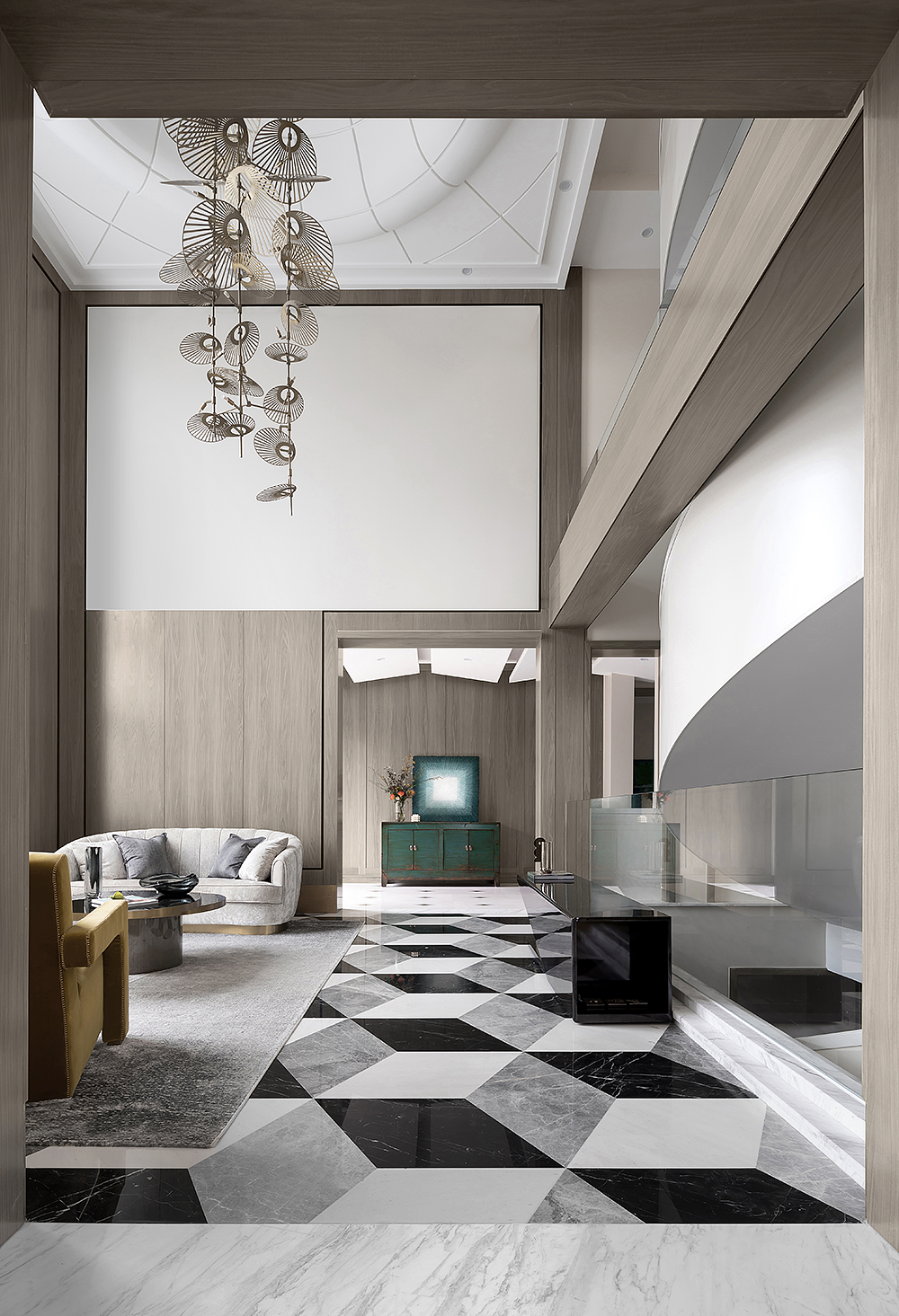 700㎡​私人别墅，超美的色彩设计！（图ZMjE3MjAyMzY0） - 家装设计 - 站酷设计师尚和SOHOME原创素材 - 站酷ZCOOL