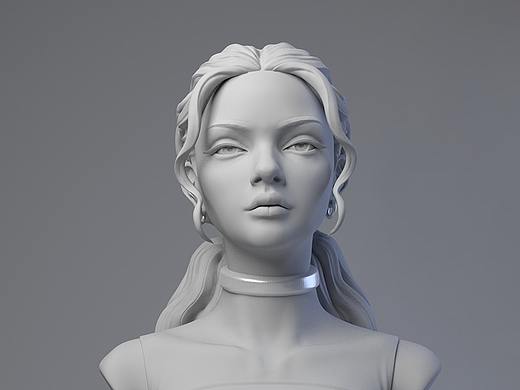 人物胸像练习-marina nery（个人主页-ZNDQ0NjA0MDg=） - 人物/生物 - 站酷设计师荭萝原创素材 - 站酷ZCOOL