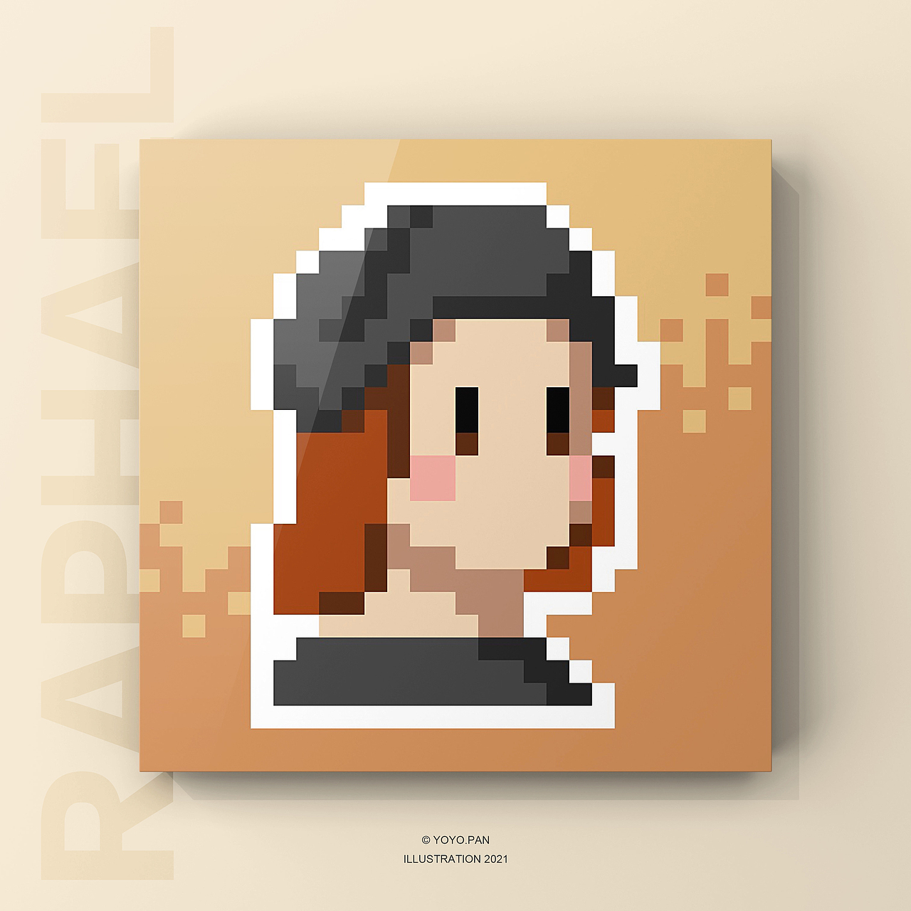 像素画|名画人物篇_yoyopansz-站酷zcool