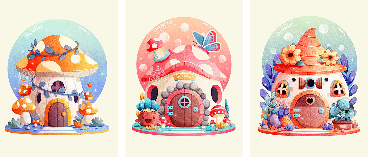 合集 | 小场景【年末篇】全（图ZMjgxMDY2NTY0） - 商业插画 - 站酷设计师猫叔UncleCat原创素材 - 站酷ZCOOL