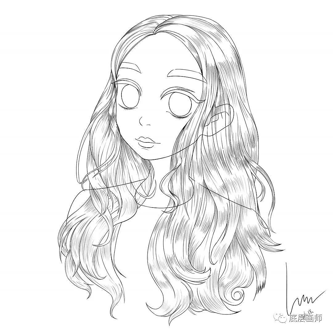 头像练习（图ZMTI2MDk5MzQw） - 艺术插画 - 站酷设计师啊炜炜仔原创素材 - 站酷ZCOOL