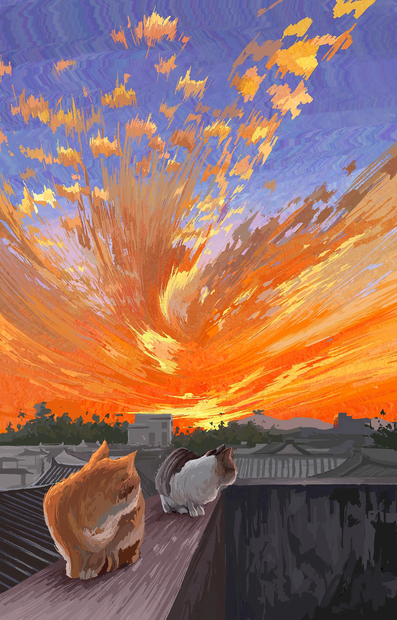 七月的画 iPad风景速写（图ZMzQ3MTY3Mzg4） - 创作习作 - 站酷设计师插画师青沐原创素材 - 站酷ZCOOL