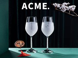 国潮红酒杯拍摄