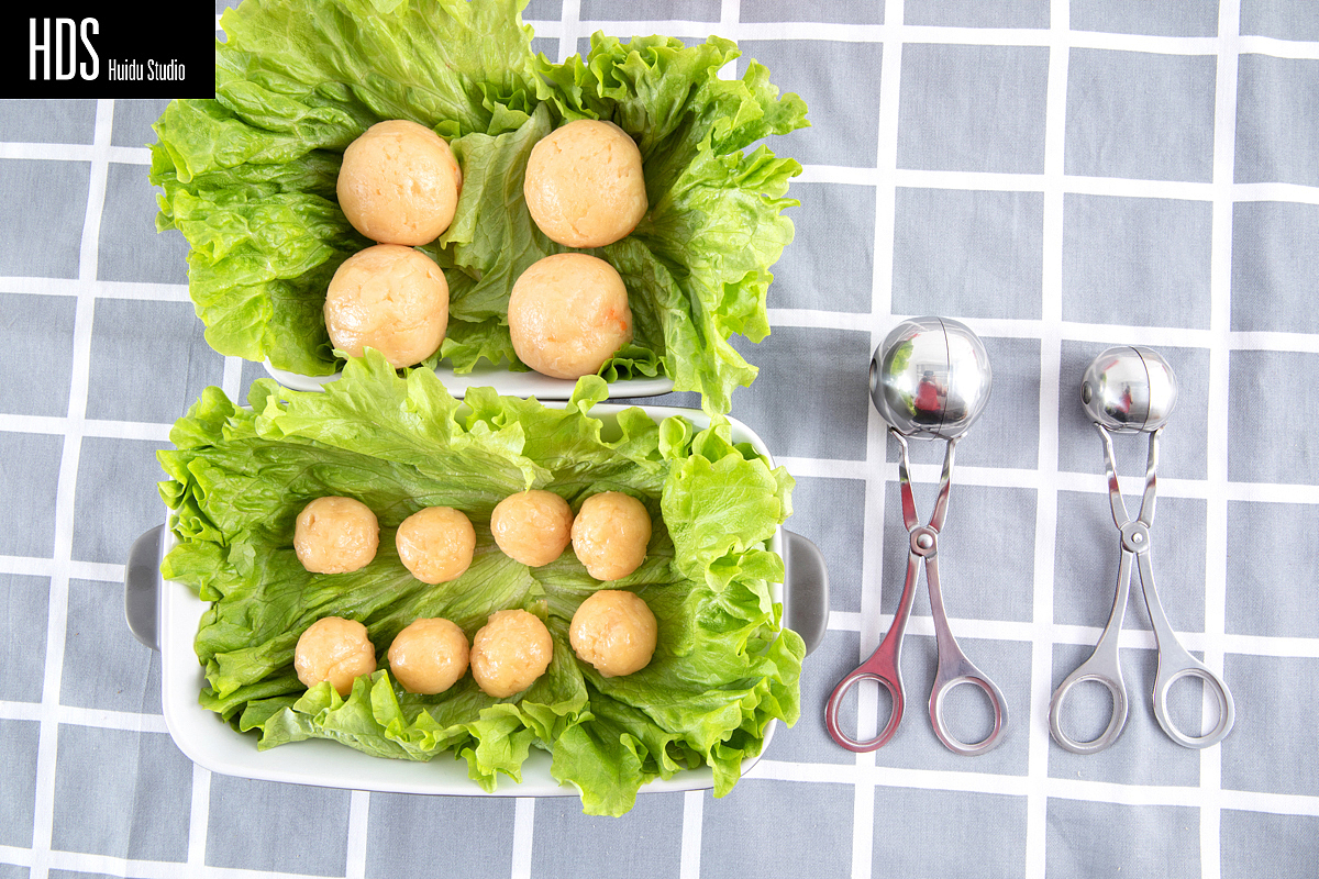 厨房工具肉丸器静物场景拍摄