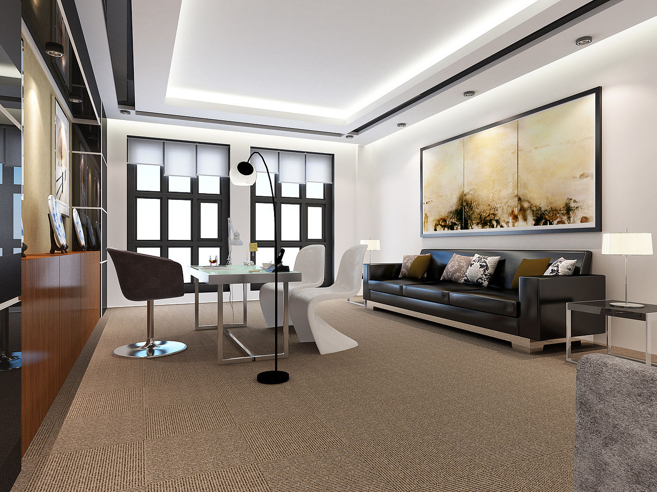 今年做的办公室空间设计（图ZMzU3MTQ0NDQ=） - 展陈设计 - 站酷设计师Magic_CoCo原创素材 - 站酷ZCOOL