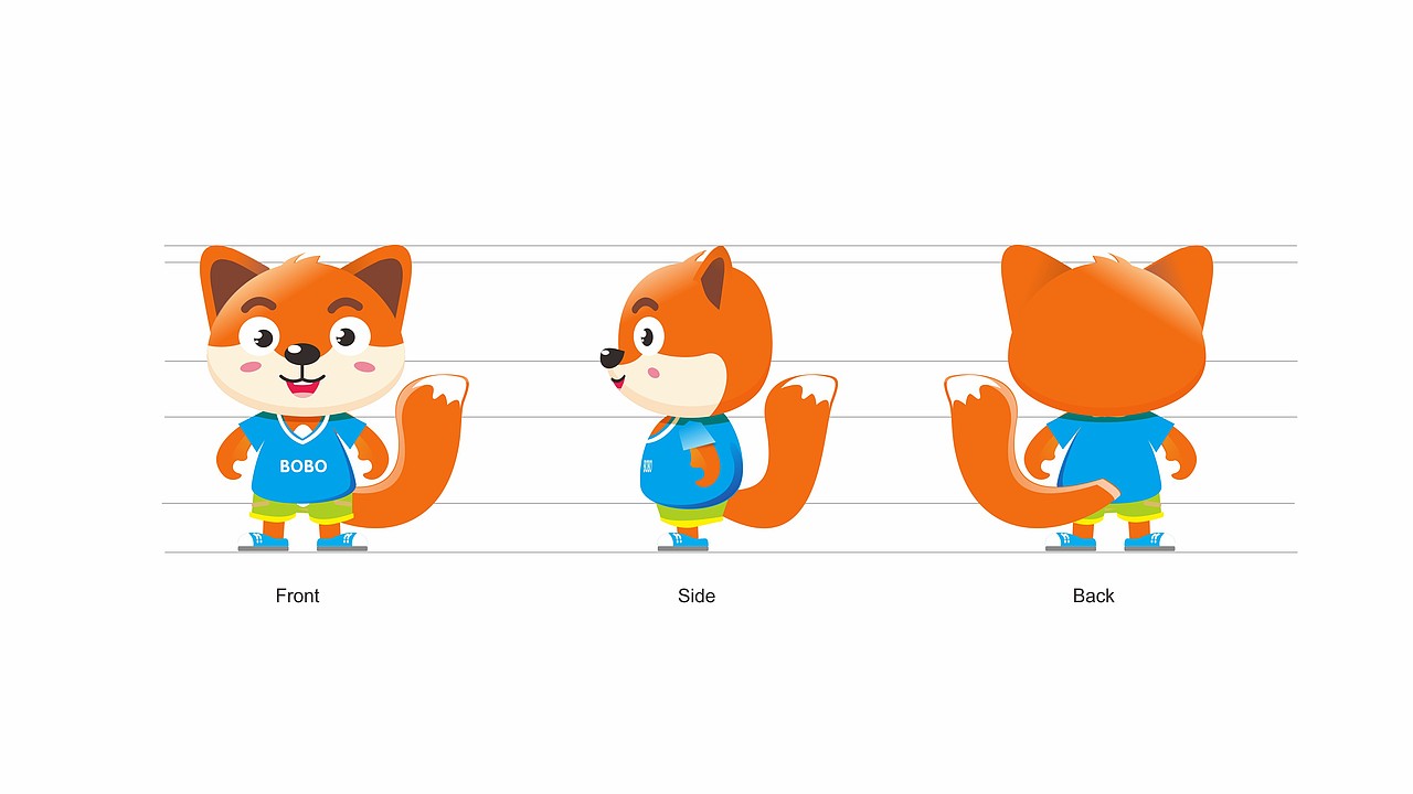 狐狸波波吉祥物设计