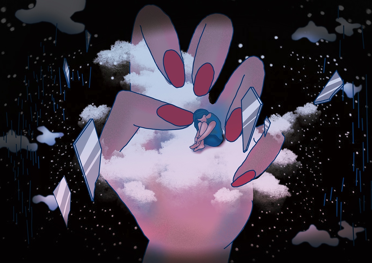 关于精神类疾病的毕业设计插画部分