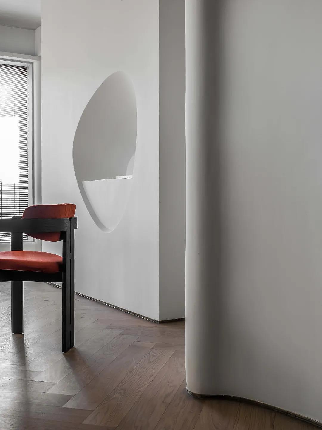 190㎡现代简约风格新房装修,大横厅的纯净轻质感