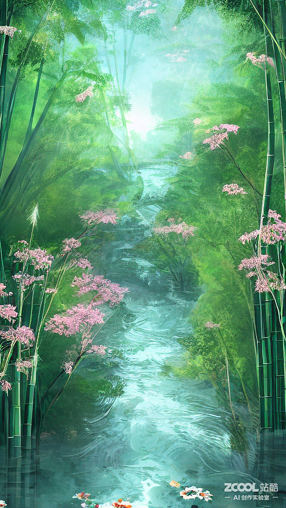 #AI创作实验室#风景（图ZMzE5NTQzMjcy） - AI作品 - 站酷设计师工夫茶2333原创素材 - 站酷ZCOOL