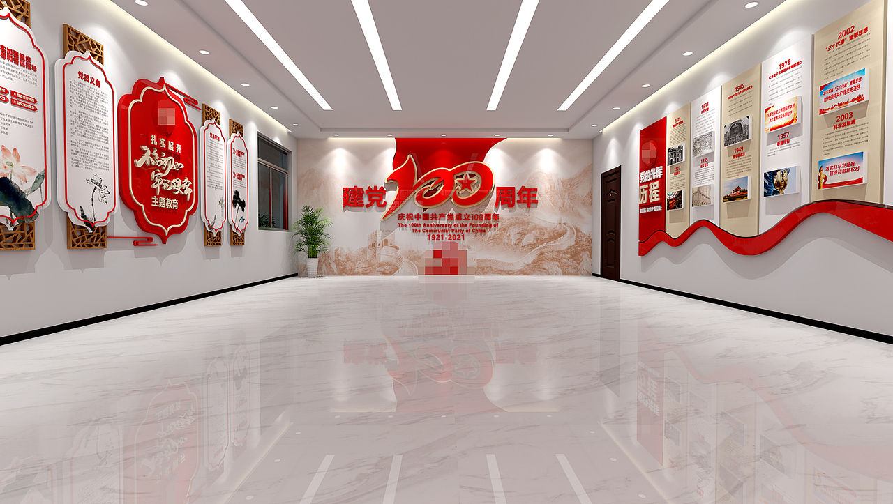 党建文化墙（图ZMjg0NTMyNTU2） - 其他平面 - 站酷设计师形越原创素材 - 站酷ZCOOL
