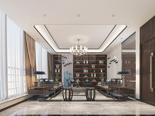 郑州中式办公室装修设计技巧，京创装饰