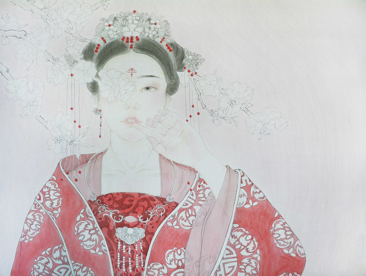 桃夭（图ZMTE1NjE2ODE2） - 绘画 - 站酷设计师ruby可可原创素材 - 站酷ZCOOL