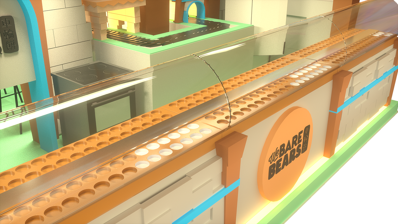三只裸熊卖车轮饼（图ZMjA2NjE3OTMy） - 其他三维 - 站酷设计师RAY了RAY了原创素材 - 站酷ZCOOL