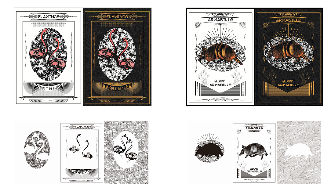 《冷宠物》丝印插画设计