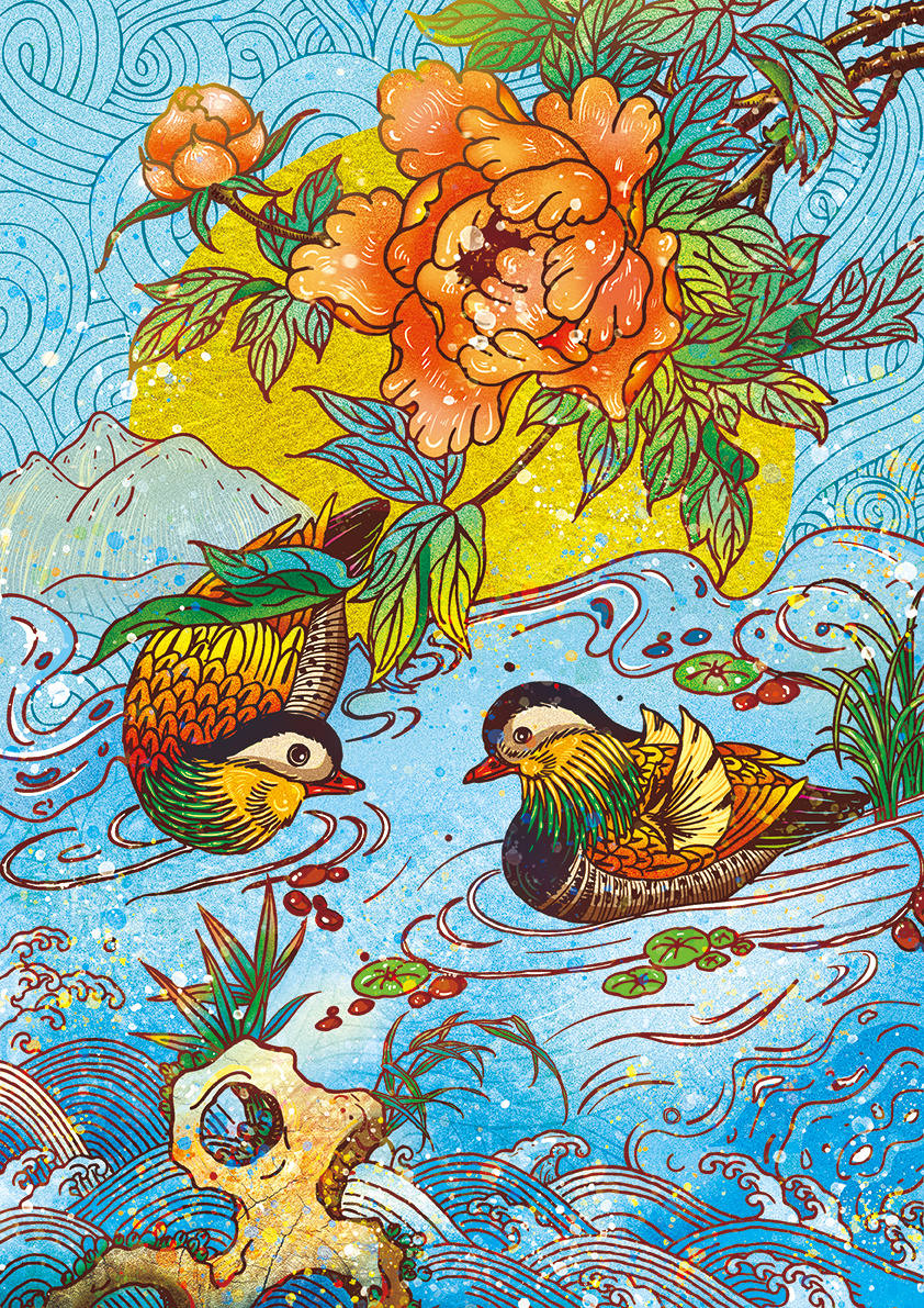 中国传统"喜文化"插画设计