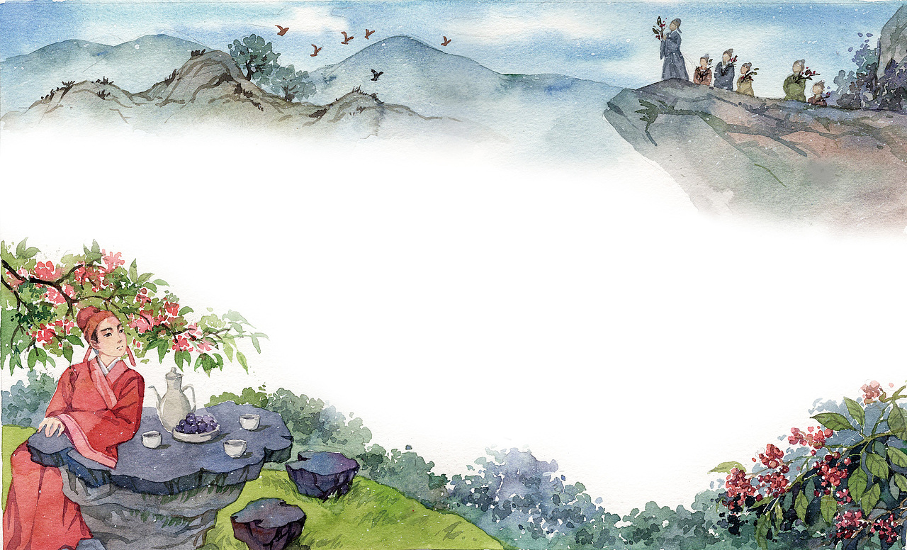 《读古诗，学作文》水彩插画配图（二）（图ZMjU0NjczNzA4） - 儿童插画 - 站酷设计师陈晶_插画原创素材 - 站酷ZCOOL