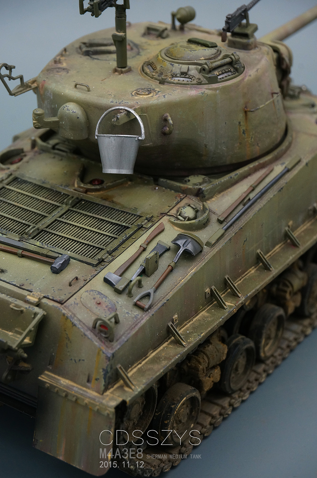 美军二战m4系类中型坦克 M4A3E8型（图ZMzczNDEzNjQ=） - 手办/模玩 - 站酷设计师cdsszys原创素材 - 站酷ZCOOL