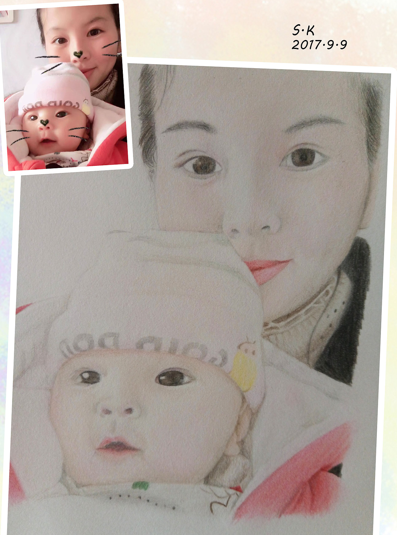 彩铅人物练习（图ZOTY4NTQxNjQ=） - 绘画 - 站酷设计师施珂原创素材 - 站酷ZCOOL