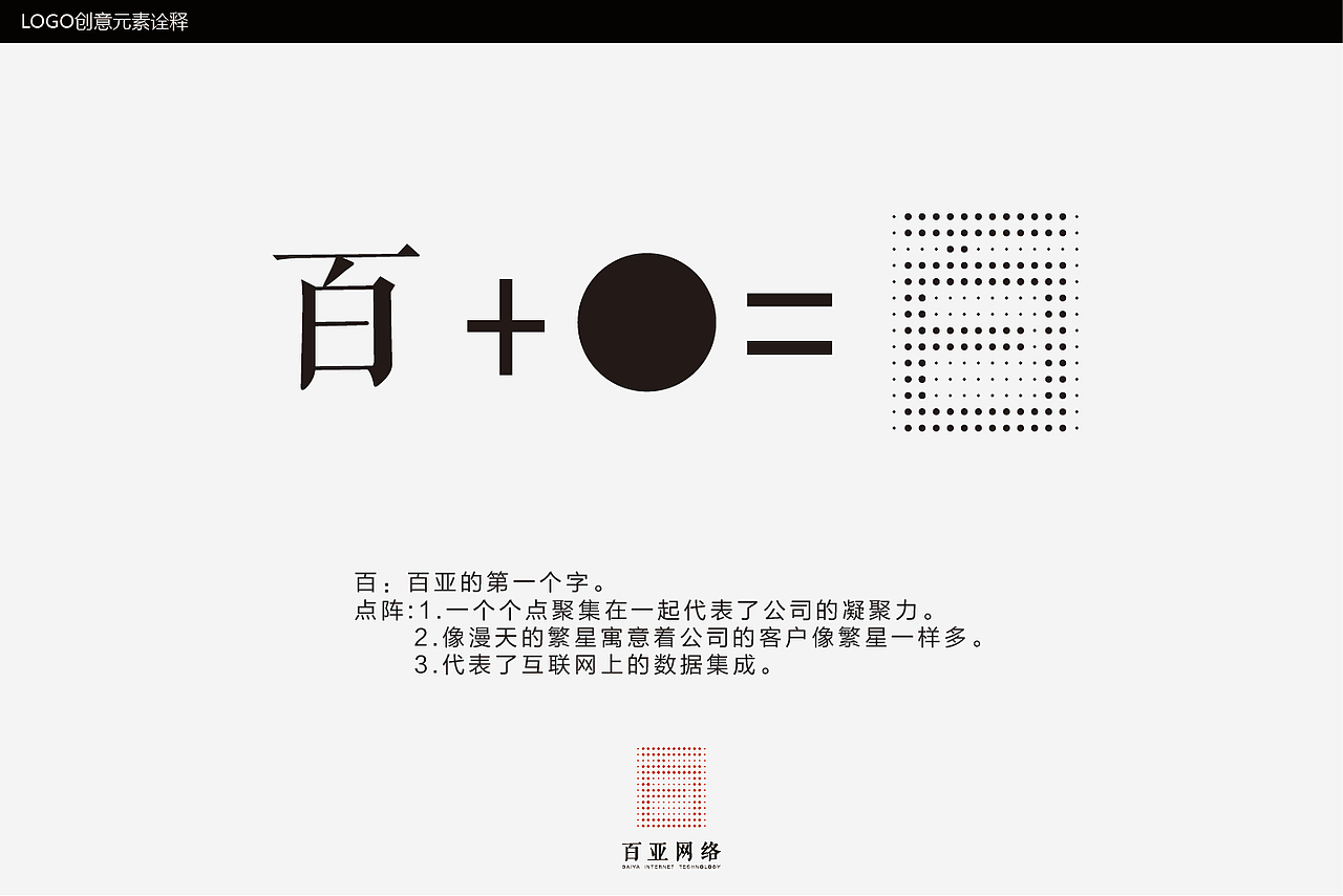 百亚网络科技logo设计方案