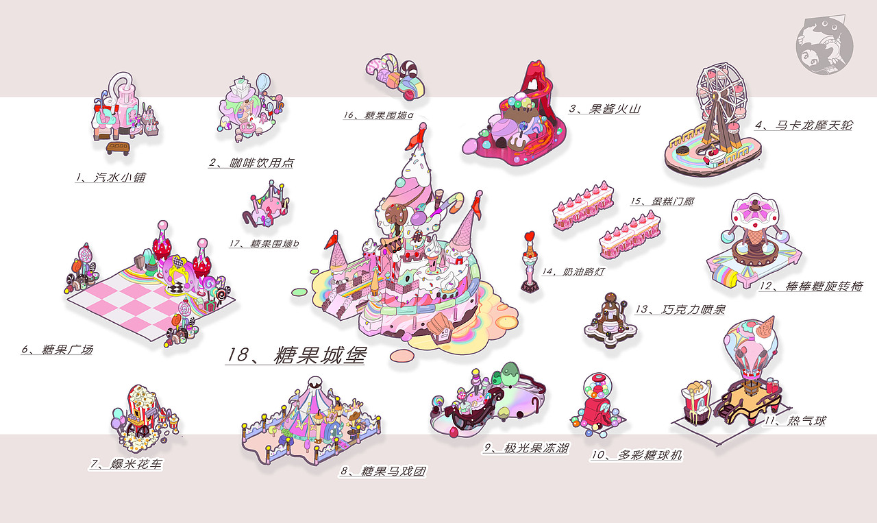 糖果王国（图ZMzY5MTAzMjUy） - 独立游戏 - 站酷设计师MISS小Q原创素材 - 站酷ZCOOL