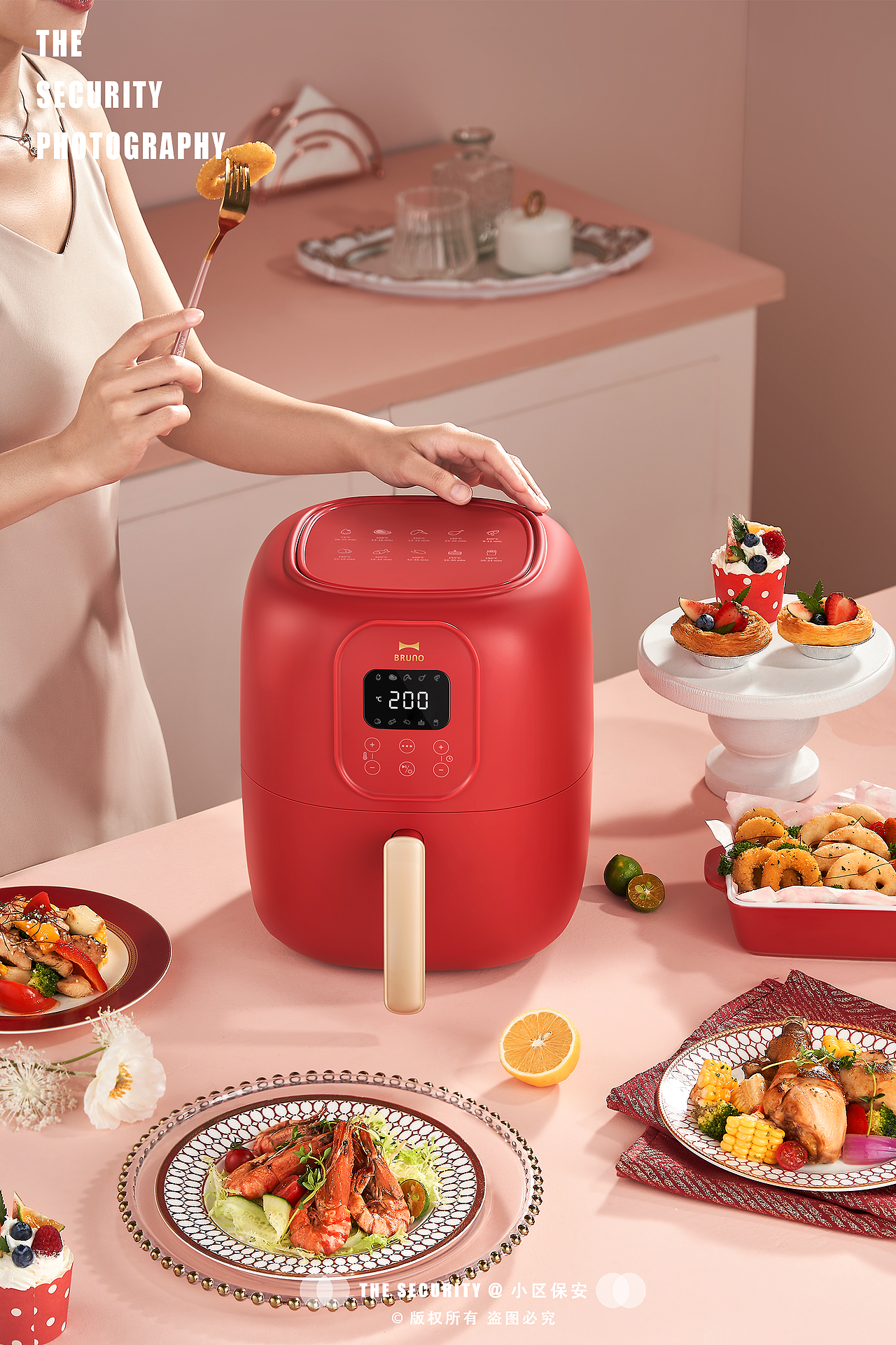 BRUNO空气炸锅平面拍摄 丨 解锁悸动美食