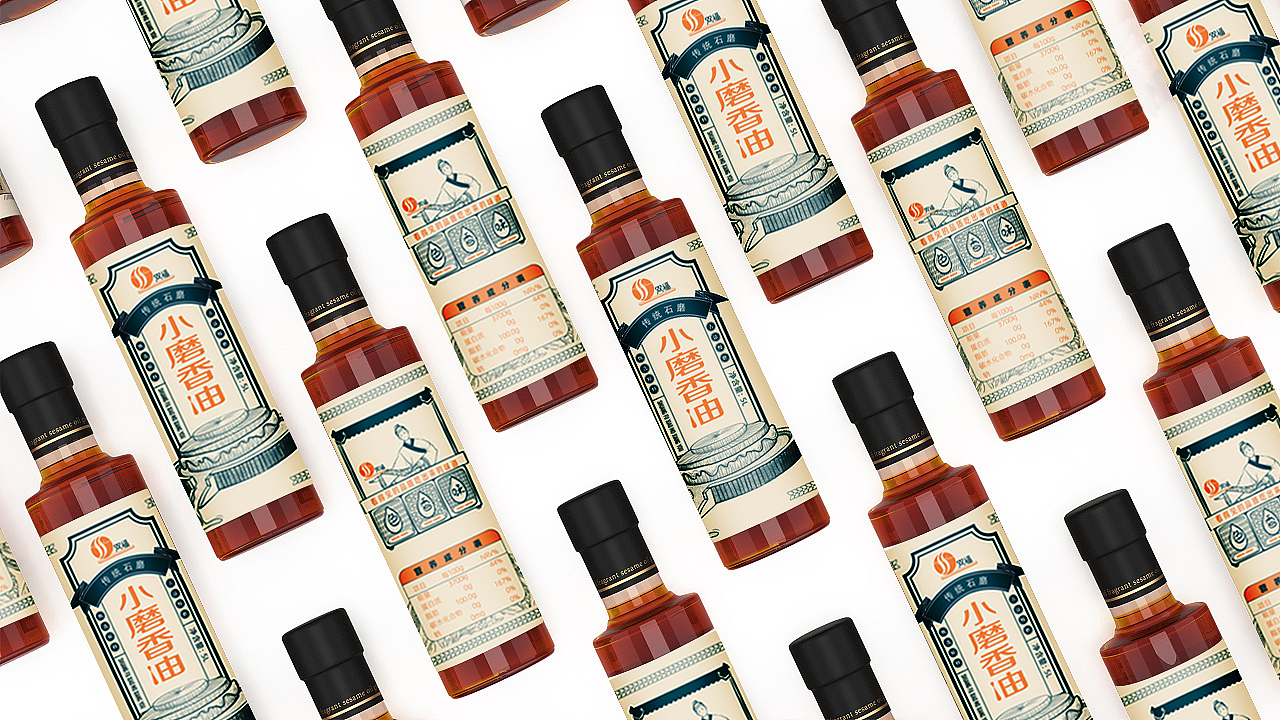 小磨香油包装设计