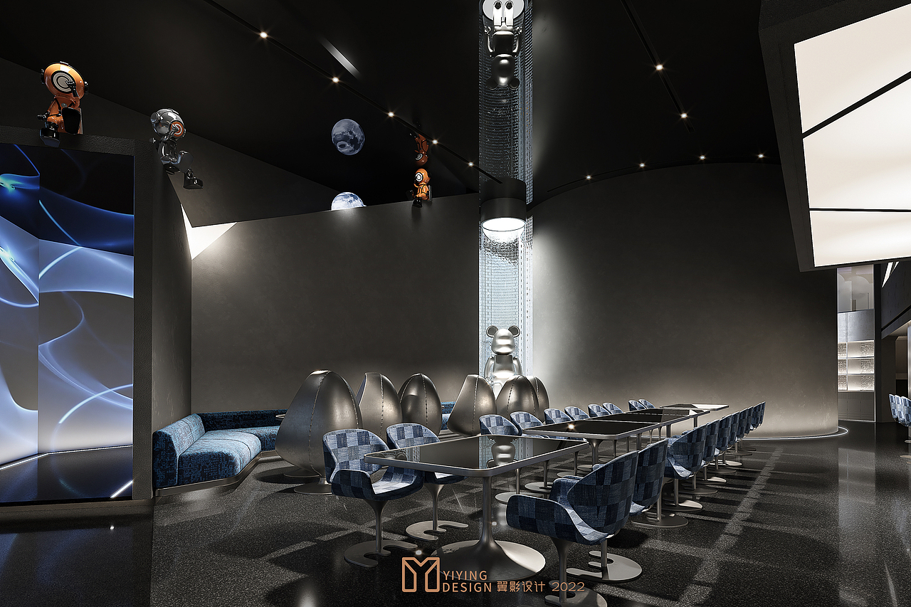 汽车主题餐厅┃餐饮┃效果图