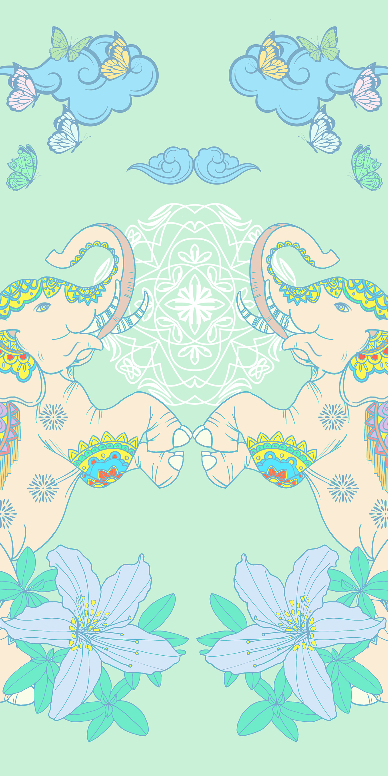 瑞兽成双（图ZMzE5NTQyNDYw） - 艺术插画 - 站酷设计师小阿绯原创素材 - 站酷ZCOOL