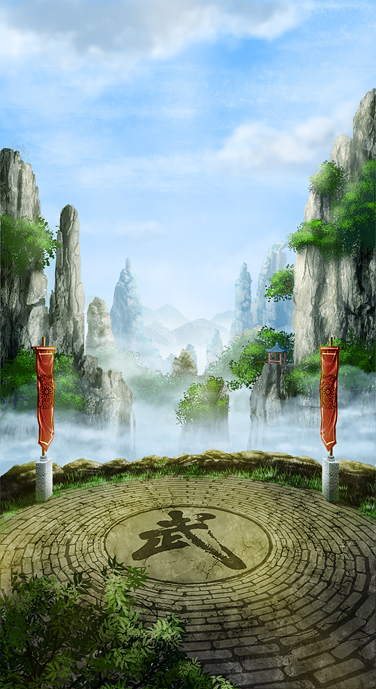 比武擂台|插画|游戏原画|小力1_原创作品-站酷(zcool)