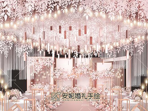 安妮婚礼手绘 | 桜