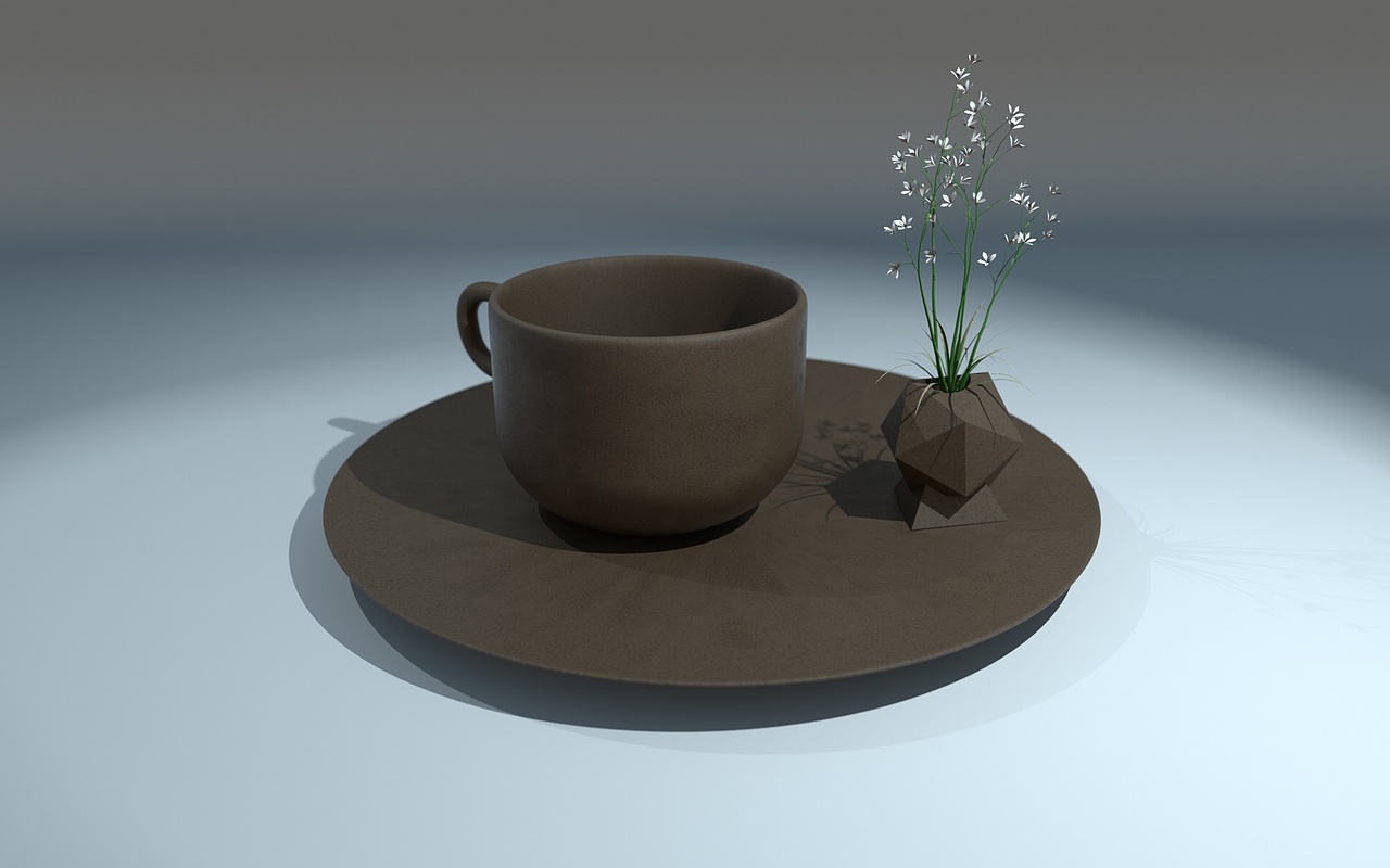 茶杯小场景