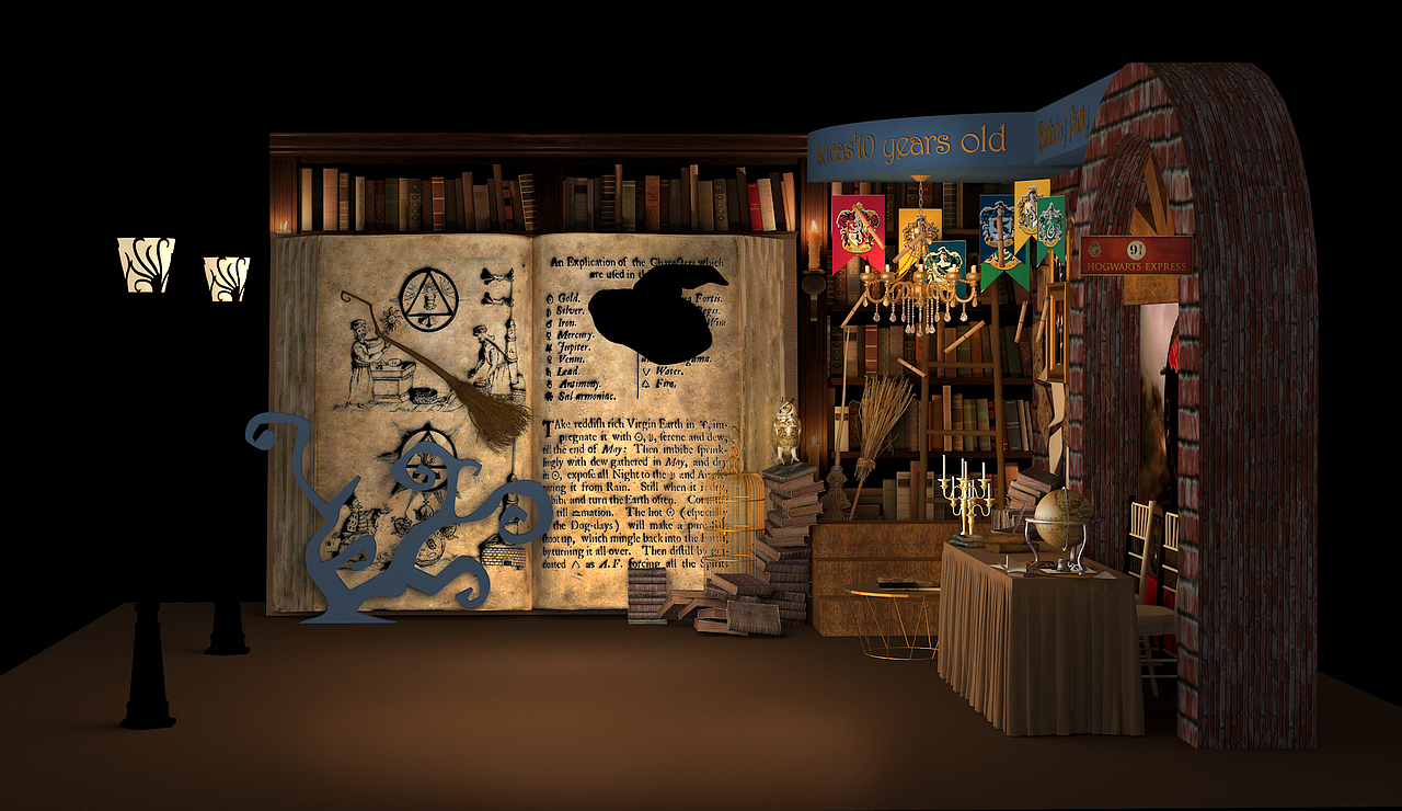 哈利波特-生日宴（图ZMjkwNDQ2NTY4） - 场景 - 站酷设计师Citrusy原创素材 - 站酷ZCOOL