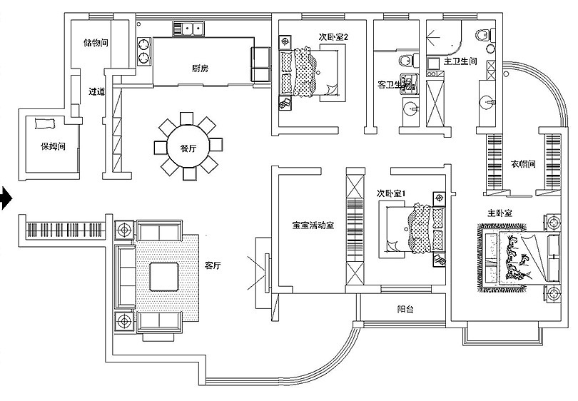 郑州银基王朝215平,新中式的优雅感,禅意的家