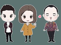 电视剧《春暖花又开》Q版人物及平面