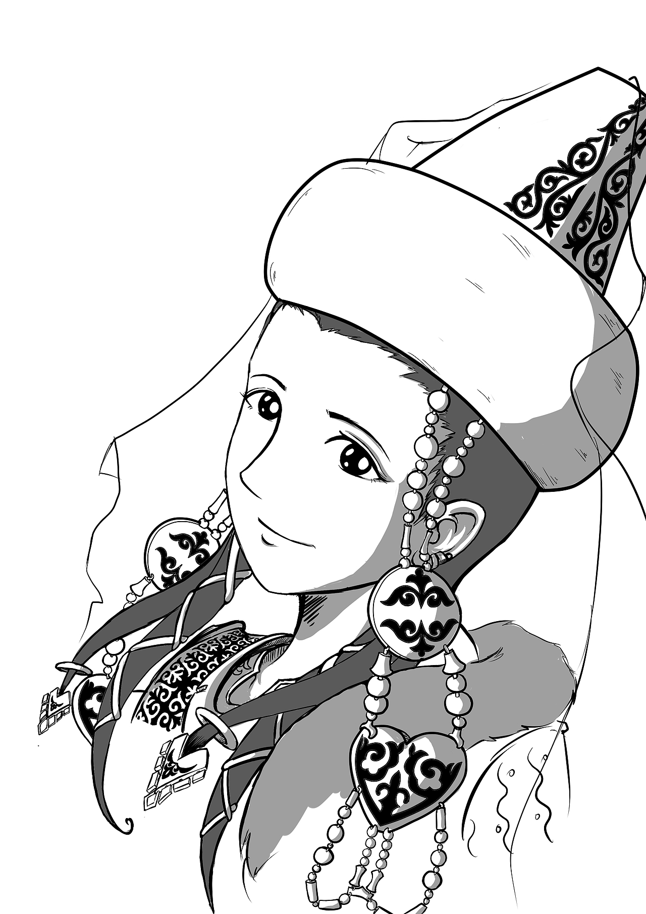 哈萨克顾姑娘