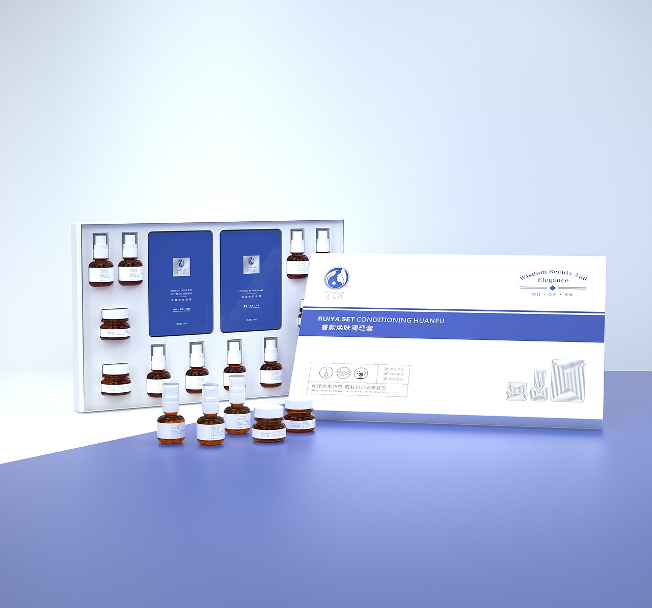 化妆品套盒小集（图ZMjA0MjA0OTQ0） - 包装 - 站酷设计师WanGAMan原创素材 - 站酷ZCOOL