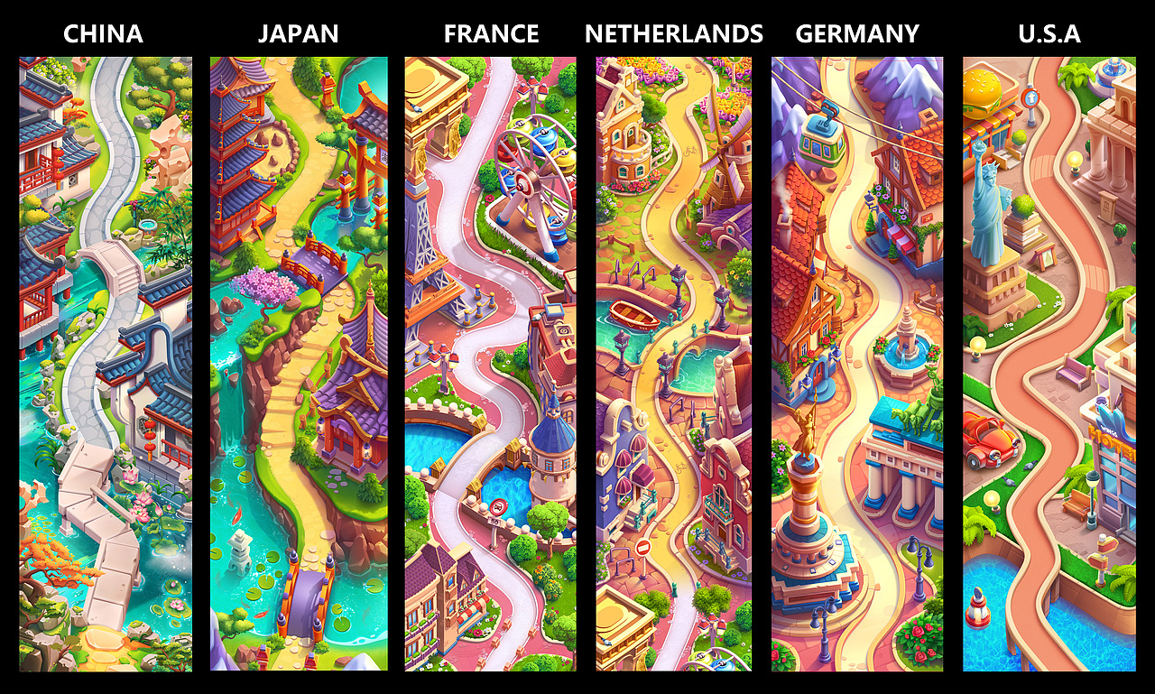 Q版场景-工作图（图ZMjI5MjY2NTA0） - 游戏原画 - 站酷设计师S_ZY原创素材 - 站酷ZCOOL