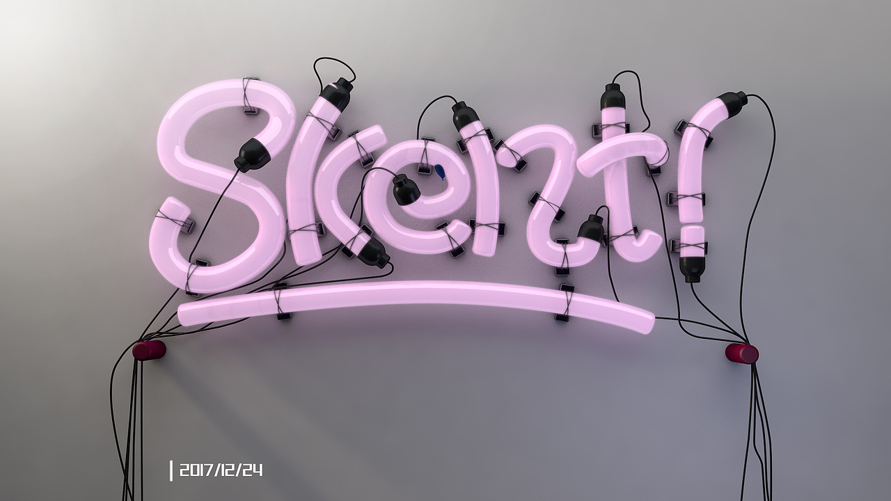 C4D灯管字（图ZMTAxOTU3NTQ0） - 其他三维 - 站酷设计师kiko希子原创素材 - 站酷ZCOOL