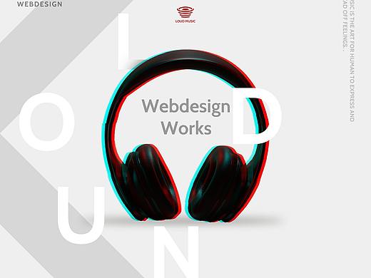 LOUDMUSIC 品牌耳机电商网站（个人主页-ZMzY0NTc1NTY=） - 电商 - 站酷设计师大锤本锤原创素材 - 站酷ZCOOL
