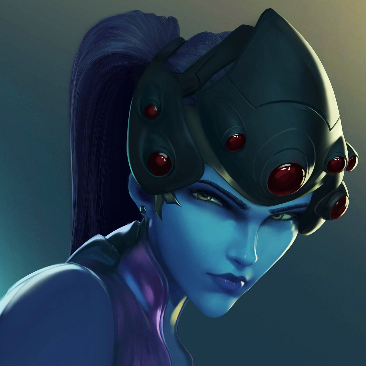 第一次画头像不知道画什么就画了游戏CG里的一张截图(就是临摹啦)