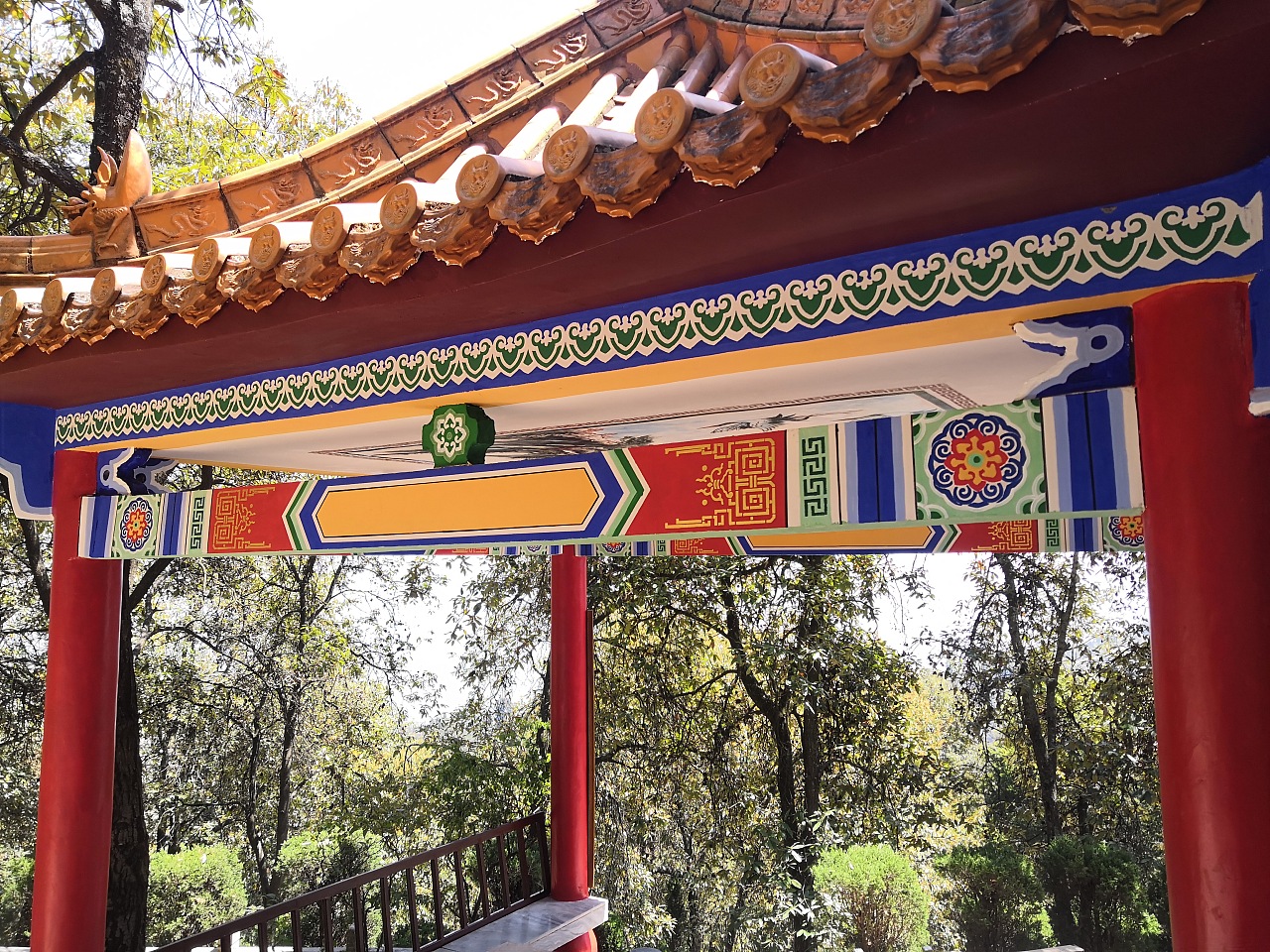 昆明金宝山古建亭子彩绘☆锦泰彩绘☆云南古建彩绘