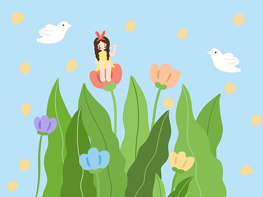 塔丽她的植物王国-系列插画