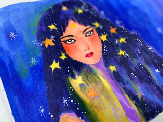 披星✨✨✨（个人主页-ZNTM4MTAyMzY=） - 创作习作 - 站酷设计师女院三彩原创素材 - 站酷ZCOOL