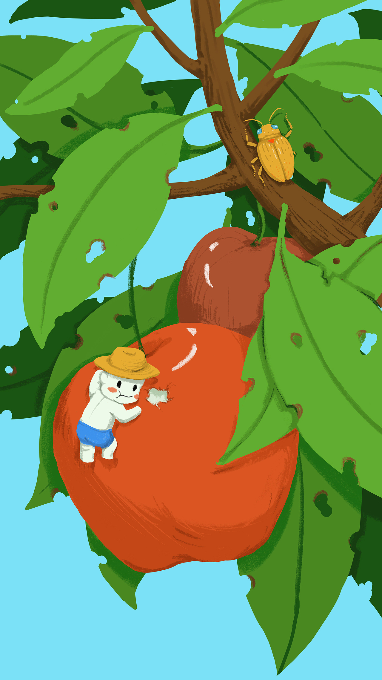 白小农的日常（图ZMjY2MzQzNjg4） - 海报 - 站酷设计师画师昊渊原创素材 - 站酷ZCOOL