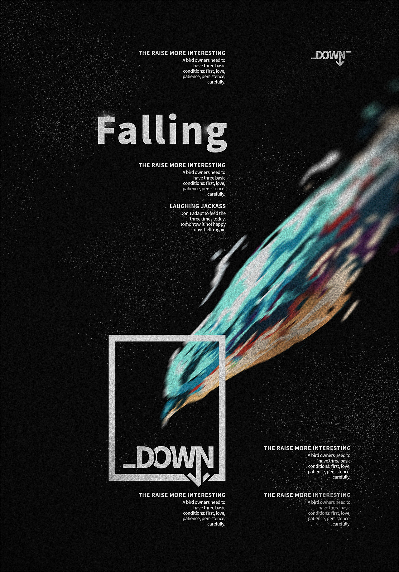 falling down!