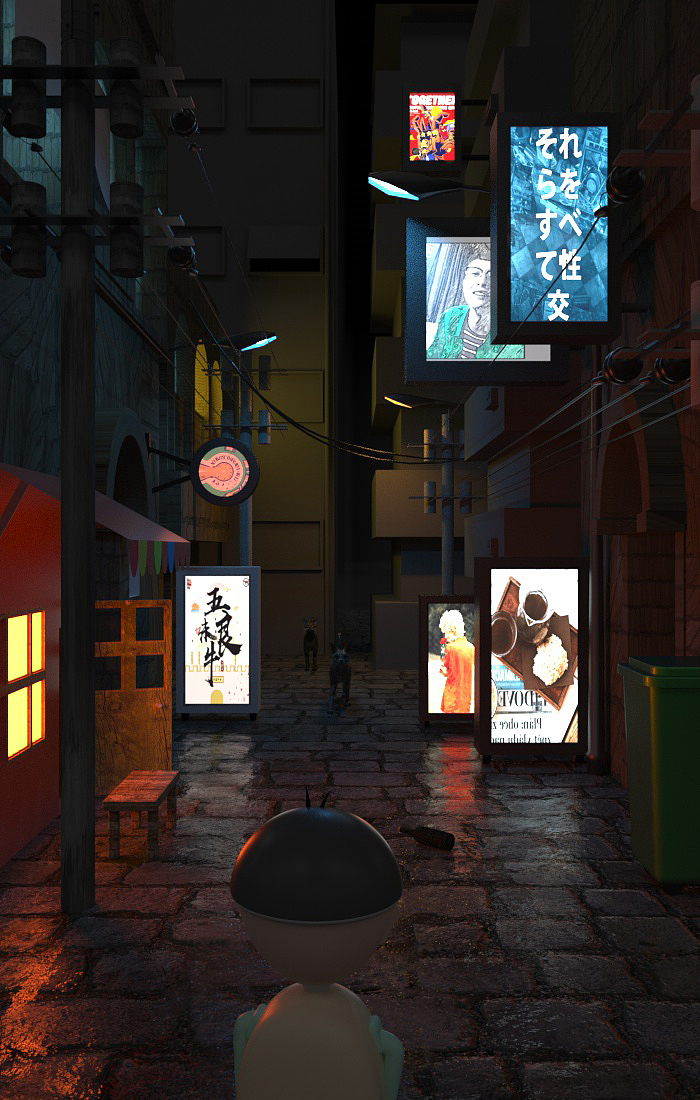 街道夜景（图ZMTU5OTc1MDI4） - 场景 - 站酷设计师酷酷的藤蔓原创素材 - 站酷ZCOOL