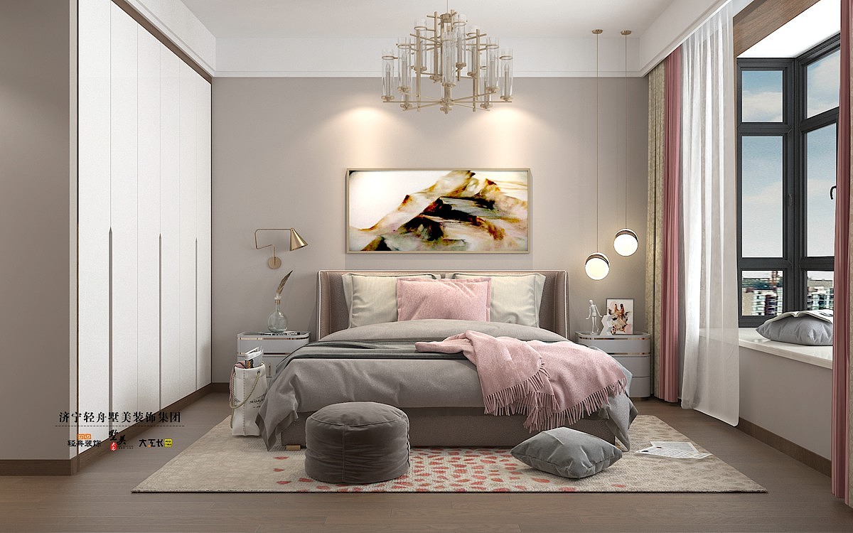 济宁睿湖印象 B3户型155平米 现代风格装修设计方案（图ZMjA1NTEyMjY4） - 家装设计 - 站酷设计师济宁装修设计师原创素材 - 站酷ZCOOL