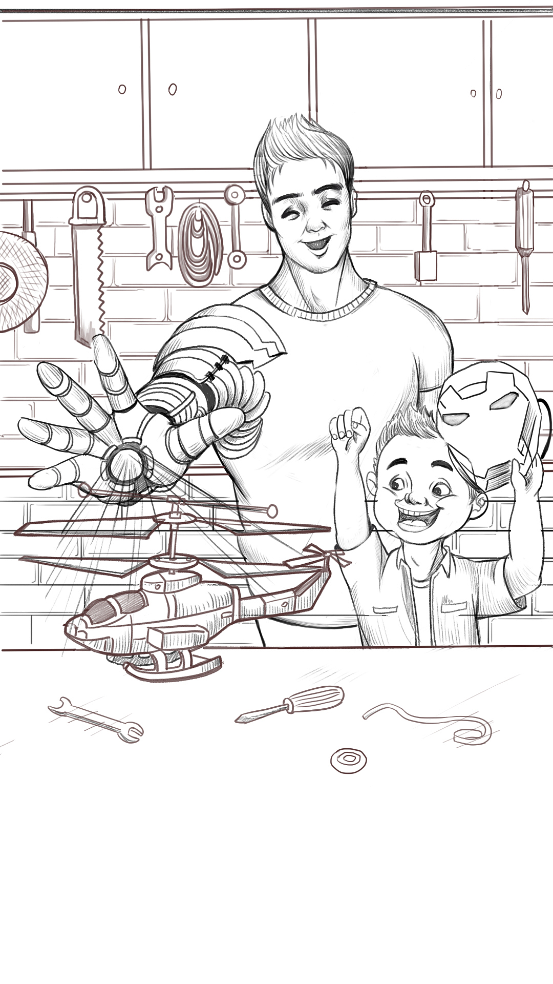 2019父亲节的系列插画（图ZMTYzNTE5NTYw） - 商业插画 - 站酷设计师谛缘花原创素材 - 站酷ZCOOL