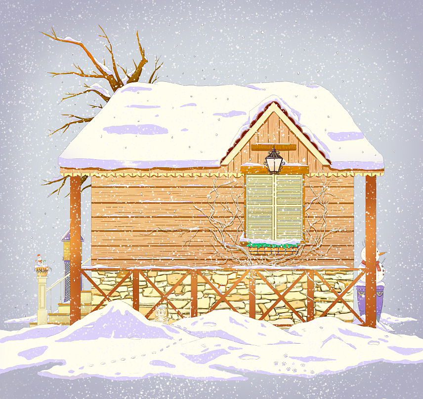 小木屋的春夏秋冬